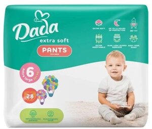 Трусики-підгузки Dada Extra Soft 6 XL 15+ кг 28 шт.