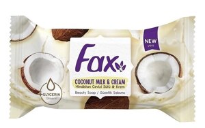 Туалетне мило "Крем та кокосове молоко"Fax Coconut Milk & Cream Beauty Soap 60g