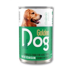 Вологий корм для собак 415г Оленина Golden Dog