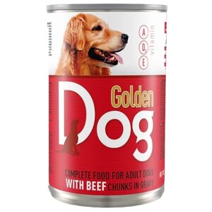 Вологий корм для собак Golden Dog з яловичиною 415гр