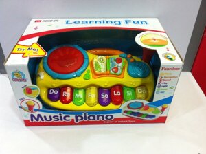 Дитячі Інтерактивні музичні іграшки Піаніно Fivestar Toys Play з мікрофоном та барабаном