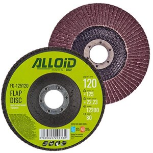 Alloid. Круг пелюстковий торцевий 125 мм, зерно 120 (FD-125120)