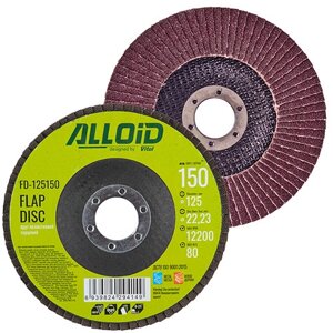 Alloid. Круг пелюстковий торцевий 125 мм, зерно 150 (FD-125150)