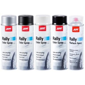 APP Фарба аерозольна Rally Color Spray, лак прозорий 600ml (210115)