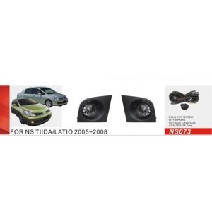 Фари дод. модель Nissan Tiida 2004-08/NS-073/H11-12V55W/ел. дріт