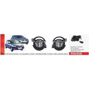 Фари дод. модель Renault Logan 2005/Scenic II/Laguna II/Megane II/RN-099B/H11-12V55W/ел. дріт