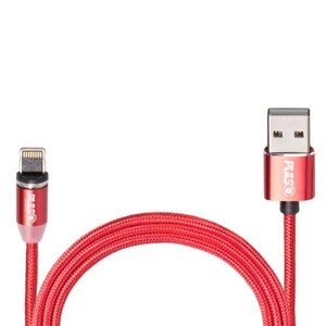 Кабель магнітний PULSO USB — Lightning 2,4 А, 1 m, red (тільки заряджання) (MC-2301L RD)