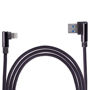 Кабель USB - Apple (Black) 90° 100) Bk 90°