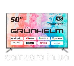 Телевізор 50 google android TV 11.0 - 50U700-GA11V T2 SMART TV M8x color box voice RC grunhelm