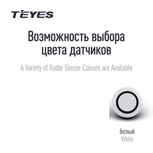 Передні автомобільні парктроніки TEYES R1 для CC3 / CC2 Plus / SPRO Plus / TPRO 2 Білий