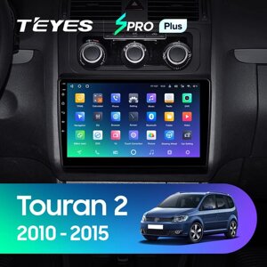 Штатна магнітола Teyes Spro Plus для Volkswagen Touran 2 2010 - 2015 Android