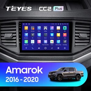 Штатна магнітола Teyes CC2 Plus для Volkswagen Amarok 1 2016 - 2020 Android