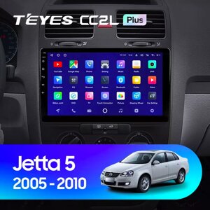 Штатна магнітола Teyes CC2L Plus 2/32 для Volkswagen Jetta 5 2005 - 2010 Android