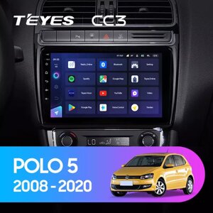 Штатна магнітола Teyes CC3 для Volkswagen Polo 5 2008 - 2020 Android