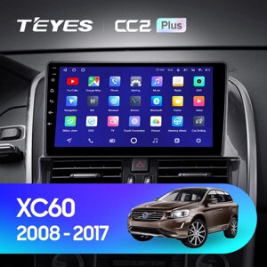 Штатна магнітола Teyes CC2 Plus для Volvo XC60 2008 - 2017 Android