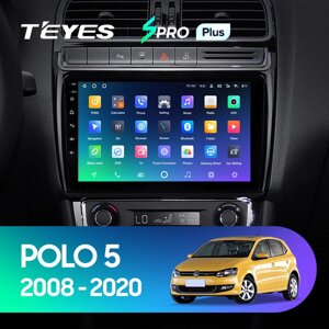 Штатна магнітола Teyes Spro Plus для Volkswagen Polo 5 2008 - 2020 Android