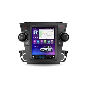 Штатна магнітола Toyota Highlander 2 XU40 2007 - 2013 Tesla style
