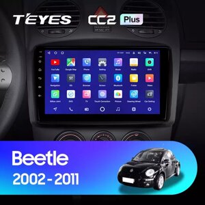 Штатна магнітола Teyes CC2 Plus для Volkswagen Beetle A4 2002 - 2011 Android