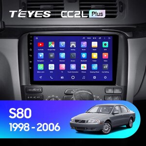 Штатна магнітола Teyes CC2L Plus 2/32 для Volvo S80 1 1998 - 2006 Android