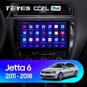 Штатна магнітола Teyes CC2L Plus 2/32 для Volkswagen Jetta 6 2011 - 2018 Android