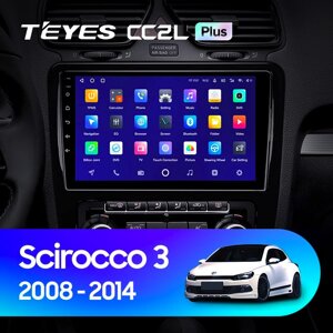 Штатна магнітола Teyes CC2L Plus 2/32 для Volkswagen Scirocco 3 III Mk3 2008 - 2014 Android