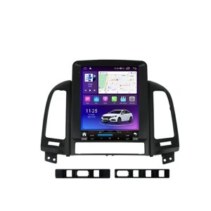 Штатна магнітола Makede для Hyundai Santa Fe 2006-2012 — Tesla style, Android