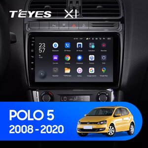 Штатна магнітола Teyes X1 для Volkswagen Polo 5 2008 - 2020 Android