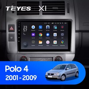 Штатна магнітола Teyes X1 для Volkswagen Polo Mk4 IV 4 2001 - 2009 Android