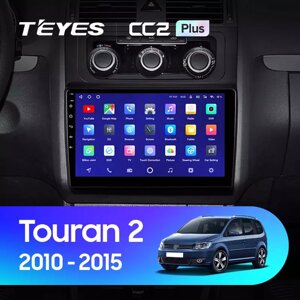 Штатна магнітола Teyes CC2 Plus для Volkswagen Touran 2 2010 - 2015 Android