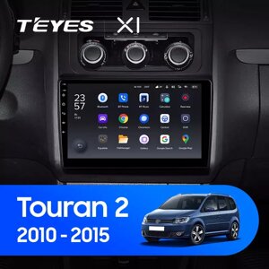 Штатна магнітола Teyes X1 для Volkswagen Touran 2 2010 - 2015 Android