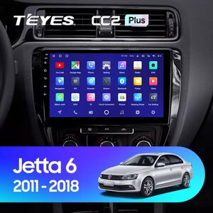 Штатна магнітола Teyes CC2 Plus для Volkswagen Jetta 6 2011 - 2018 Android