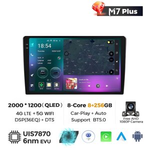 Штатна магнітола Jeep Wrangler (2010-2018) M7 Plus (8/256 Гб), 2K (2000x1200) QLED, GPS + 4G + CarPlay