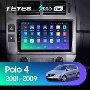 Штатна магнітола Teyes Spro Plus для Volkswagen Polo Mk4 IV 4 2001 - 2009 Android