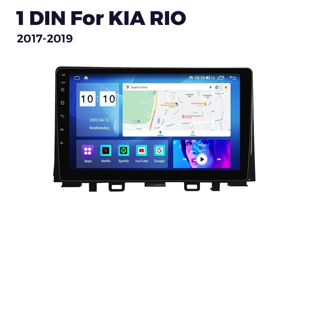 Штатна магнітола Kia Rio 4 (2017-2019) M95 (2/32 Гб), HD (1280x720) QLED, GPS від компанії Мега Звук - фото 1