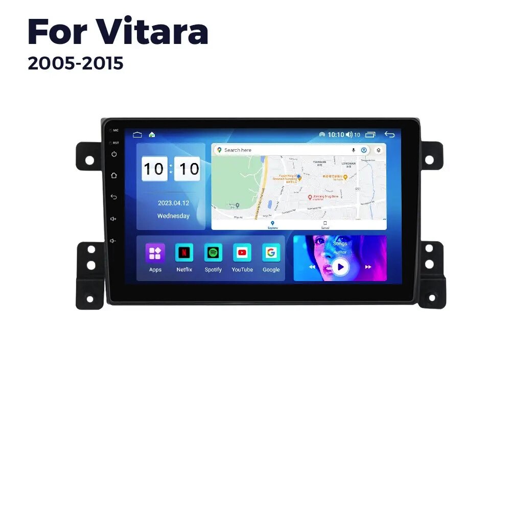 Штатна магнітола Suzuki Vitara 2 (2015-2018) M95 (2/32 Гб), HD (1280x720) QLED, GPS від компанії Мега Звук - фото 1