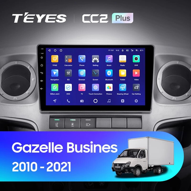 Штатна магнітола Teyes CC2 Plus для GAZ Gazelle Busines 2010 - 2021 Android від компанії Мега Звук - фото 1