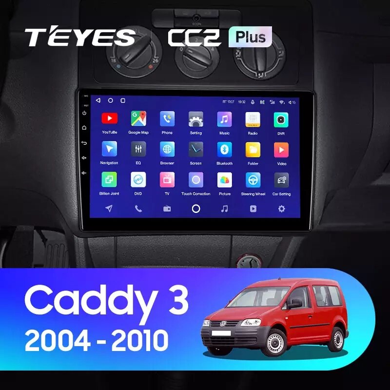 Штатна магнітола Teyes CC2 Plus для Volkswagen Caddy III 2004 - 2010 Android від компанії Мега Звук - фото 1