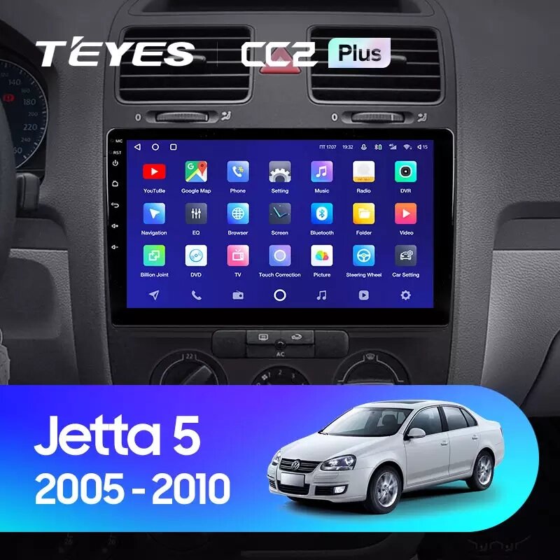 Штатна магнітола Teyes CC2 Plus для Volkswagen Jetta 5 2005 - 2010 Android від компанії Мега Звук - фото 1