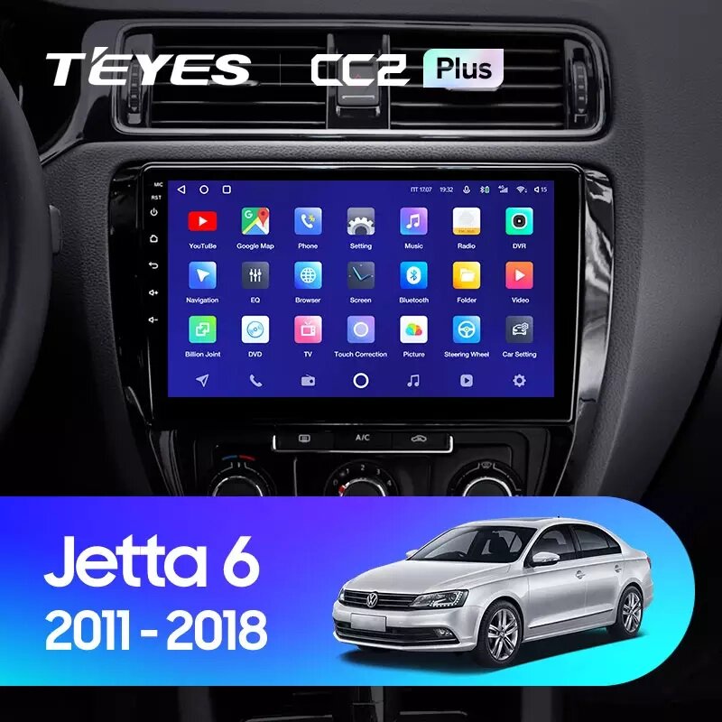 Штатна магнітола Teyes CC2 Plus для Volkswagen Jetta 6 2011 - 2018 Android від компанії Мега Звук - фото 1