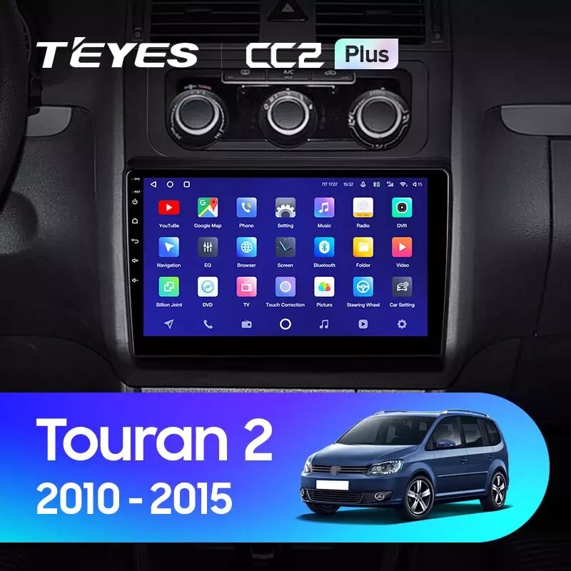 Штатна магнітола Teyes CC2 Plus для Volkswagen Touran 2  2010 - 2015 Android від компанії Мега Звук - фото 1