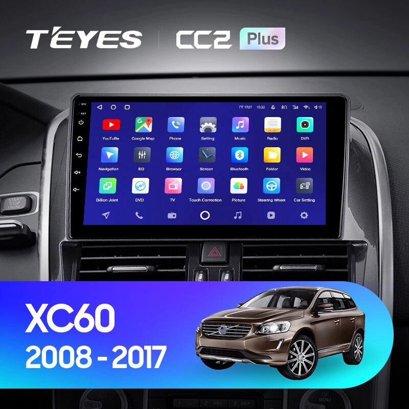 Штатна магнітола Teyes CC2 Plus для Volvo XC60 2008 - 2017 Android від компанії Мега Звук - фото 1