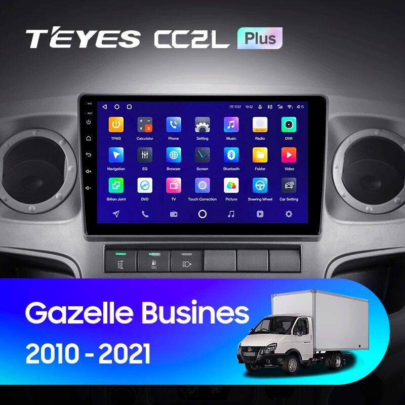 Штатна магнітола Teyes CC2L Plus 2/32 для GAZ Gazelle Busines 2010 - 2021 Android від компанії Мега Звук - фото 1