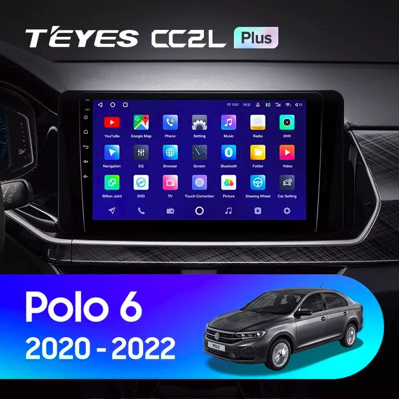 Штатна магнітола Teyes CC2L Plus 2/32 для Volkswagen Polo Mk6 VI 6 2020 - 2022 Android від компанії Мега Звук - фото 1