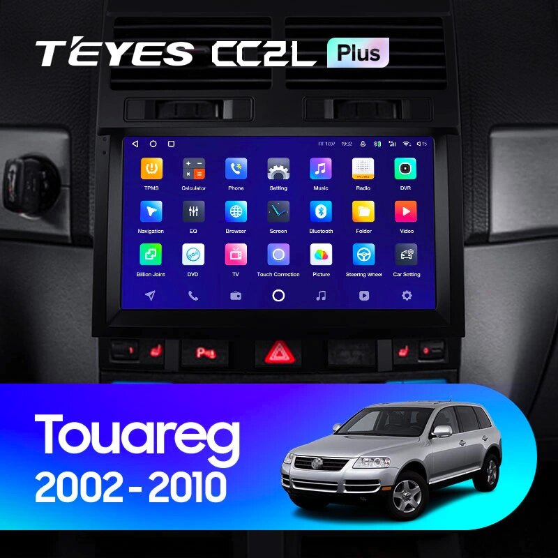 Штатна магнітола Teyes CC2L Plus 2/32 для Volkswagen Touareg GP 2002 - 2010 Android від компанії Мега Звук - фото 1