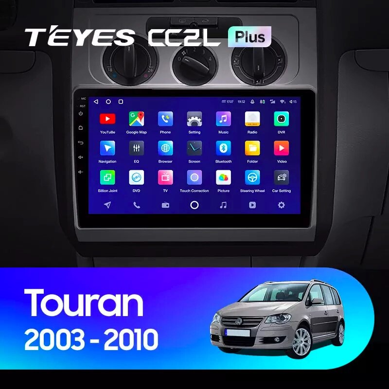 Штатна магнітола Teyes CC2L Plus 2/32 для Volkswagen Touran 1 2003 - 2010 Android від компанії Мега Звук - фото 1