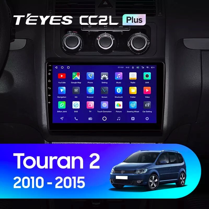 Штатна магнітола Teyes CC2L Plus 2/32 для Volkswagen Touran 2  2010 - 2015 Android від компанії Мега Звук - фото 1