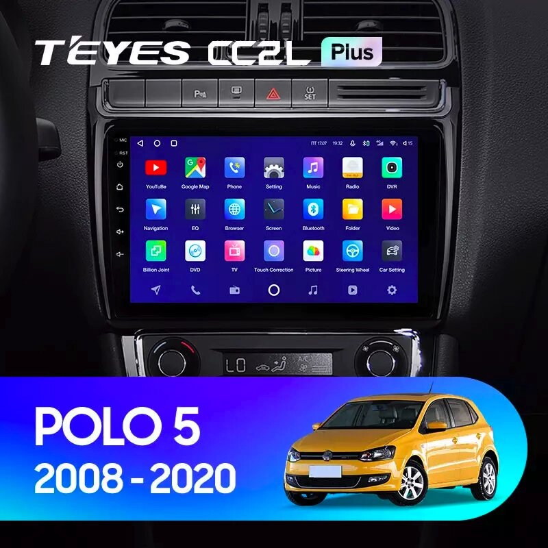 Штатна магнітола Teyes CC2L Plus 2/32 для Volkswagen Polo 5 2008 - 2020 Android від компанії Мега Звук - фото 1