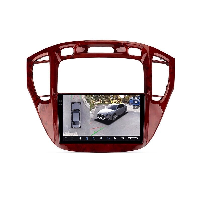 Штатна магнітола Teyes CC3 2k 6+128G Wi-Fi+4G Круговий огляд 360°  Toyota Highlander 1 XU20  2001-2007 від компанії Мега Звук - фото 1