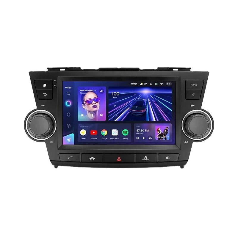 Штатна магнітола Teyes CC3 2k для Toyota Highlander 2 XU40 2007 - 2013 Варіант [F3]  [9' inch] Android від компанії Мега Звук - фото 1