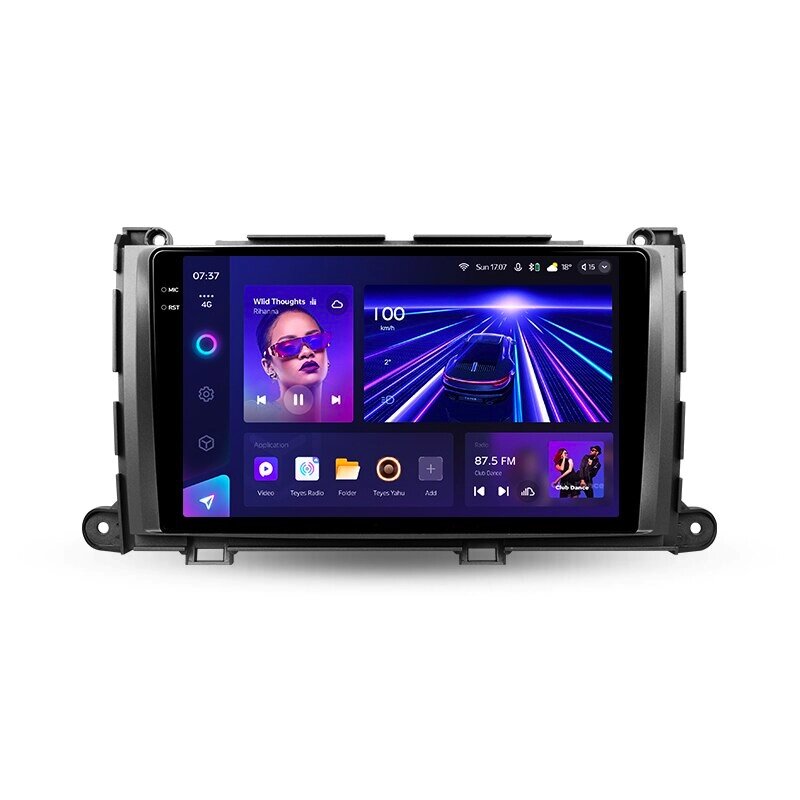 Штатна магнітола Teyes CC3 2k Круговий огляд 360° для Toyota Sienna 3 XL30 2010 - 2014 Android від компанії Мега Звук - фото 1